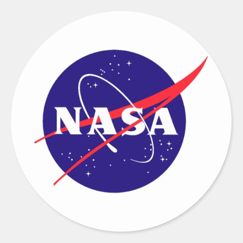 NASA Meatball Logo Classic Round Sticker