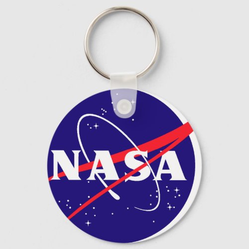 NASA Meatball Logo Keychain