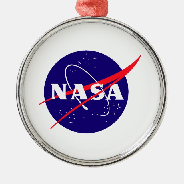 NASA Meatball Logo Metal Ornament (Front)