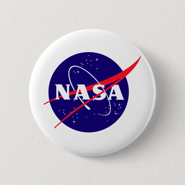 NASA Meatball Logo Pinback Button (Front)