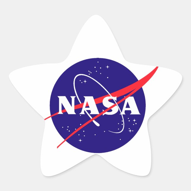 NASA Meatball Logo Star Sticker (Front)