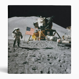 Nasa Moon Landing Apollo 15 Lunar Module 1971 3 Ring Binder