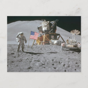 Nasa Moon Landing Apollo 15 Lunar Module 1971 Postcard