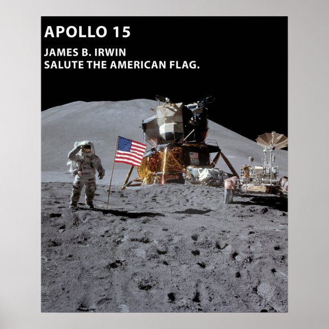 Nasa Moon Landing Apollo 15 Lunar Module 1971 Poster (Front)