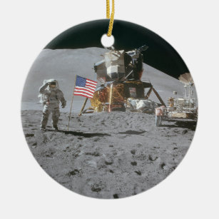 Nasa Moon Landing Apollo 15 Lunar Module  Ceramic Ornament