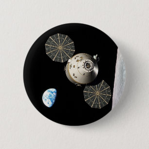 NASA Orion in Lunar Orbit Pinback Button