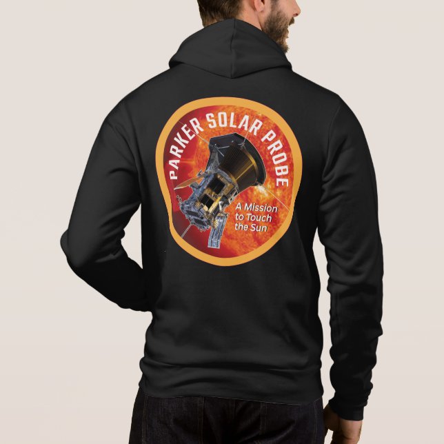 NASA Parker Solar Probe Eclipse Black Hoodie (Back)