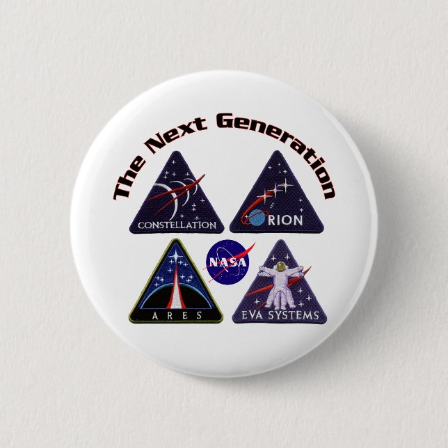 NASA Project Logos Pinback Button (Front)