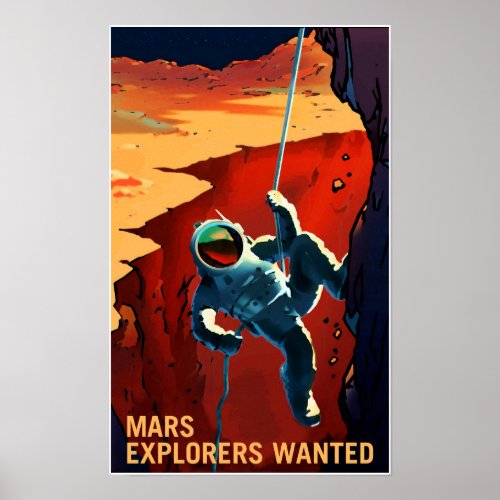 NASA Recruitment Poster Explorers Wanted