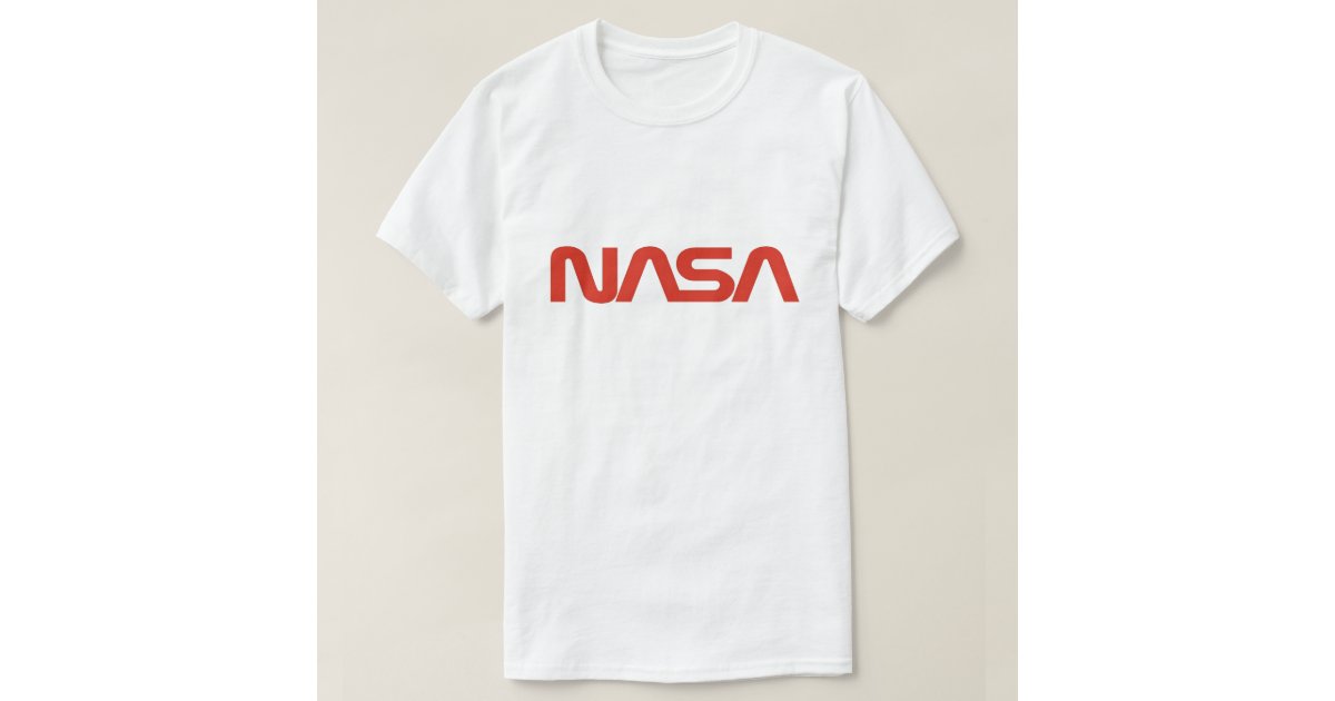 NASA Red Snake Logo LIGHT T-Shirt | Zazzle