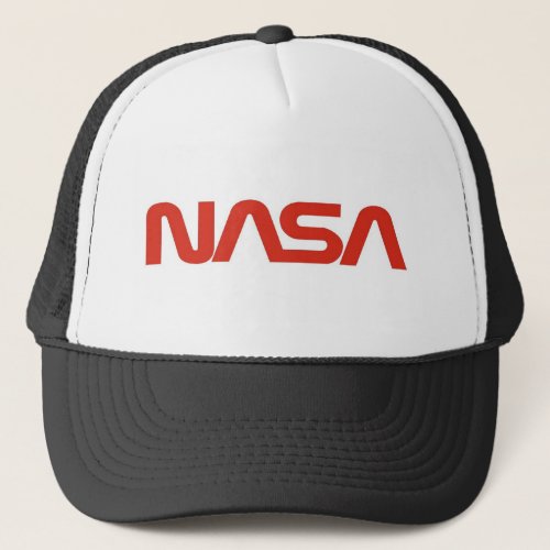 NASA Red Snake Logo LIGHT Trucker Hat