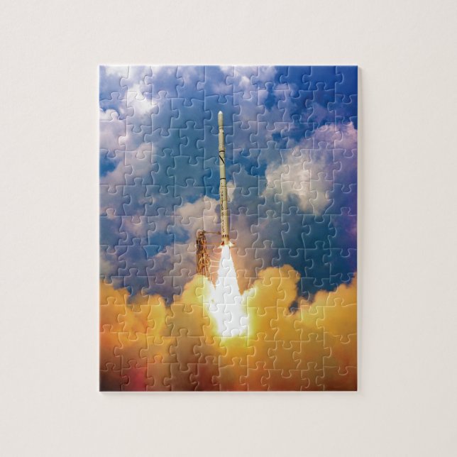 NASA Scout Rocket Launch Liftoff Jigsaw Puzzle (Vertical)