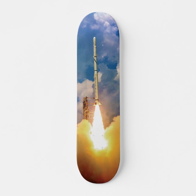 NASA Scout Rocket Launch Liftoff Skateboard (Front)