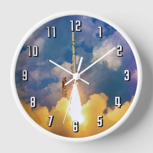NASA Scout Rocket Launch Liftoff Wall Clock