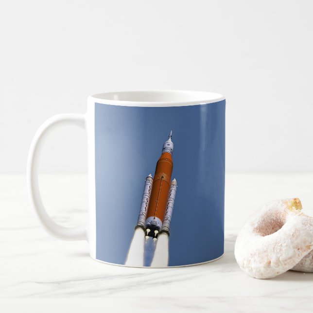 NASA SLS Space Launch System Coffee Mug (With Donut)