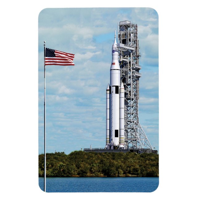 NASA SLS Space Launch System Rocket Launchpad Magnet (Vertical)