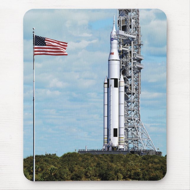 NASA SLS Space Launch System Rocket Launchpad Mouse Pad (Front)