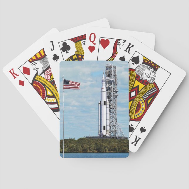 NASA SLS Space Launch System Rocket Launchpad Poker Cards (Back)