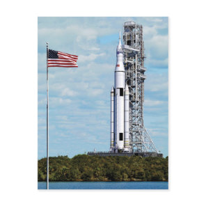 NASA SLS Space Launch System Rocket Launchpad Postcard