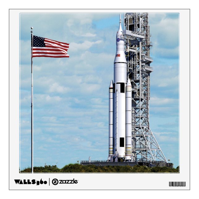 NASA SLS Space Launch System Rocket Launchpad Wall Sticker (Front)