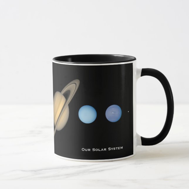 NASA Solar System Planet Sizes Chart Mug (Right)