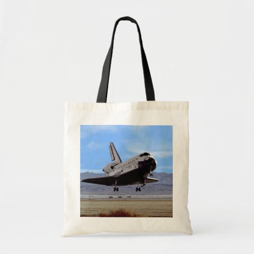 NASA Space Shuttle Atlantis Landing Edwards AFB Tote Bag