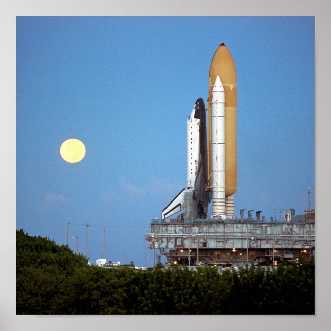 NASA Space Shuttle Atlantis STS-86 Launch Rollout Poster (Front)