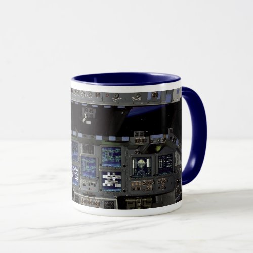 NASA Space Shuttle Cockpit Earth Orbit Window View Mug