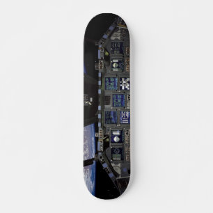 NASA Space Shuttle Cockpit Earth Orbit Window View Skateboard