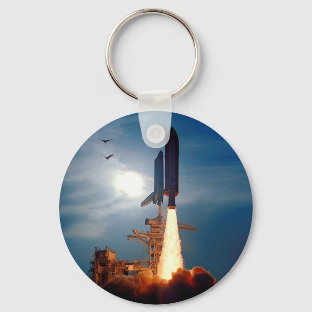 NASA Space Shuttle Discovery Launch STS-64 Keychain (Front)