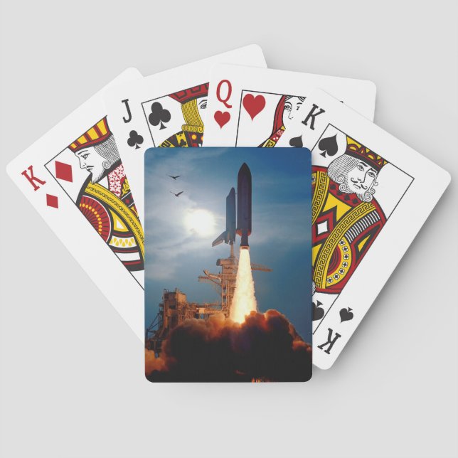 NASA Space Shuttle Discovery Launch STS-64 Poker Cards (Back)