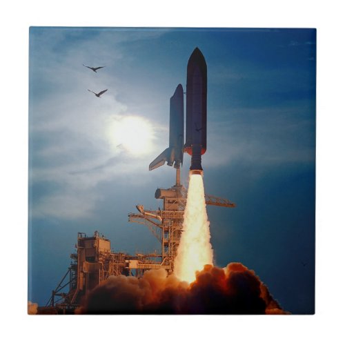 NASA Space Shuttle Discovery Launch STS_64 Tile