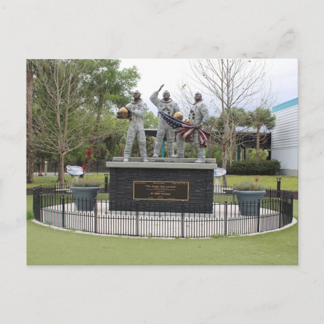 Nasa Statue  The Eagle Has Landed  Postcard (Front)