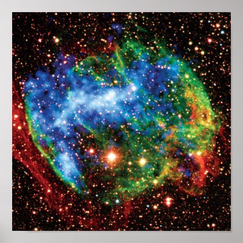 NASA Supernova Remnant W49B Gamma Ray Burst Photo Poster