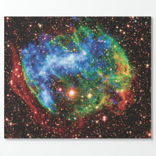 NASA Supernova Remnant W49B Gamma Ray Burst Photo Wrapping Paper