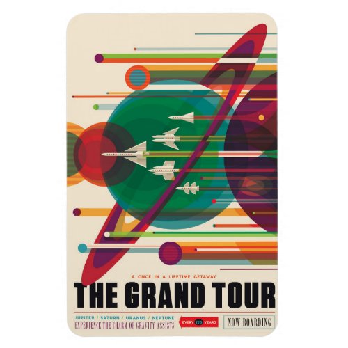 NASA The Grand Tour 4x6 Flexible Magnet