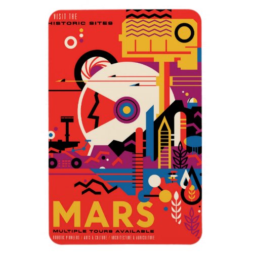 NASA Visit Mars 4x6 Flexible Magnet