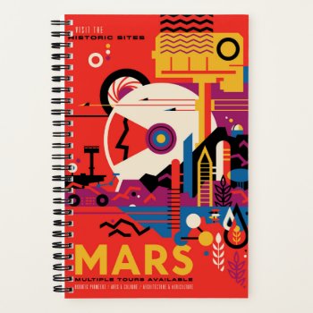 Nasa Visit Mars Notebook by dzynwrld at Zazzle