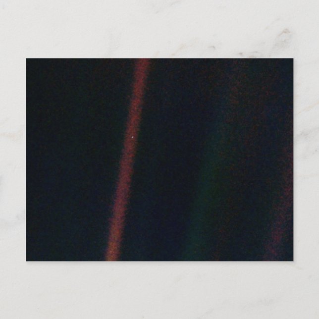 NASA Voyager 1 Earth Pale Blue Postcard (Front)