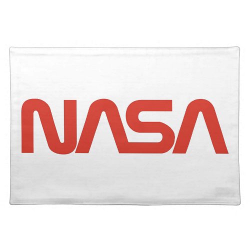 NASA Worm Logo Cloth Placemat