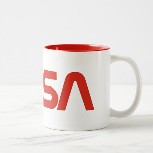 NASA Worm Logo Two_Tone Coffee Mug