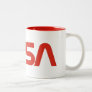 NASA Worm Logo Two-Tone Coffee Mug