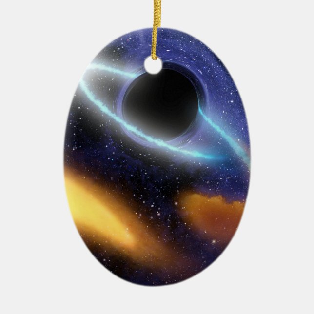 NASAs Black hole PIA01884 Ceramic Ornament (Front)