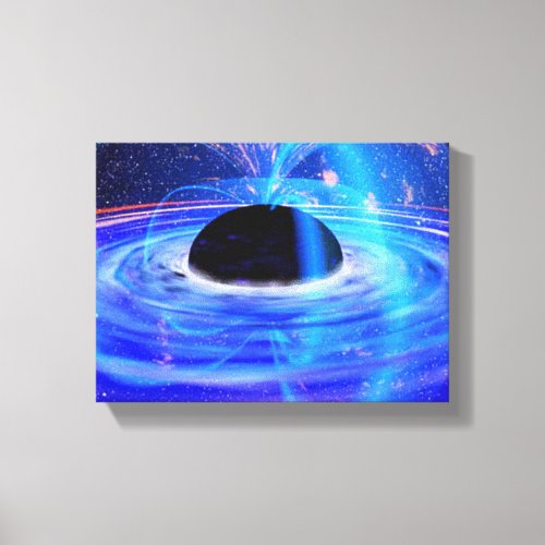 NASAs Blue Black Hole Canvas Print