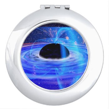 Nasa's Blue Black Hole Compact Mirror by stargiftshop at Zazzle