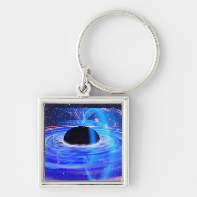 NASA's Blue Black Hole Keychain (Front)