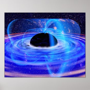 Nasa's Blue Black Hole Poster by stargiftshop at Zazzle