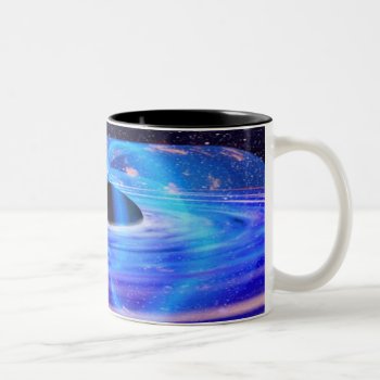 Nasa's Blue Black Hole Two-tone Coffee Mug by stargiftshop at Zazzle