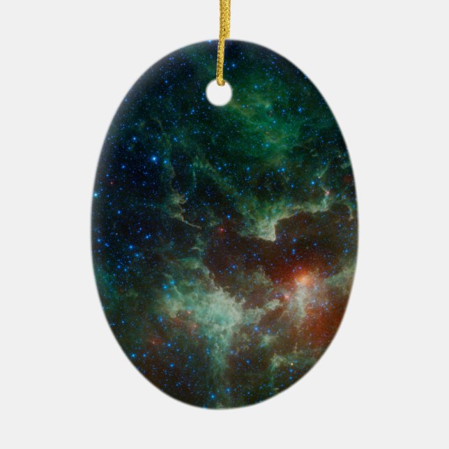 NASAs Heart And Soul Nebula Ceramic Ornament (Front)