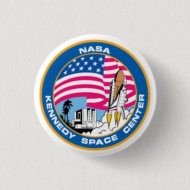 NASA's Kennedy Space Center  Button (Front)